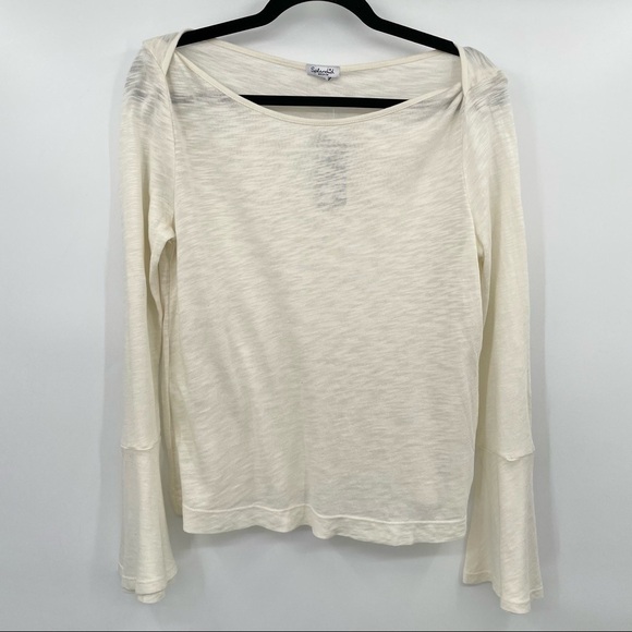 NEW! Splendid Off White Shirt - Picture 3 of 12